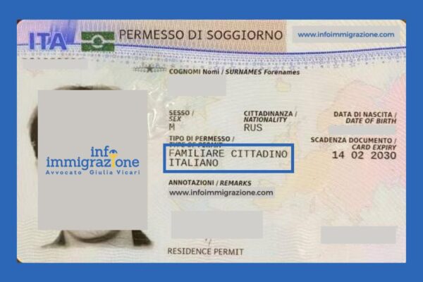 Permesso di soggiorno FAMIT per familiari di cittadini italiani statici