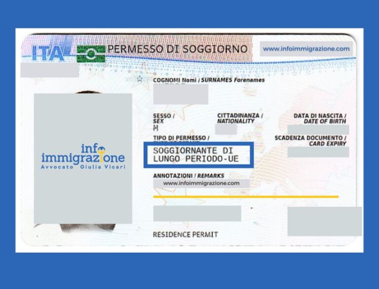 Permesso di soggiorno UE di lungo periodo