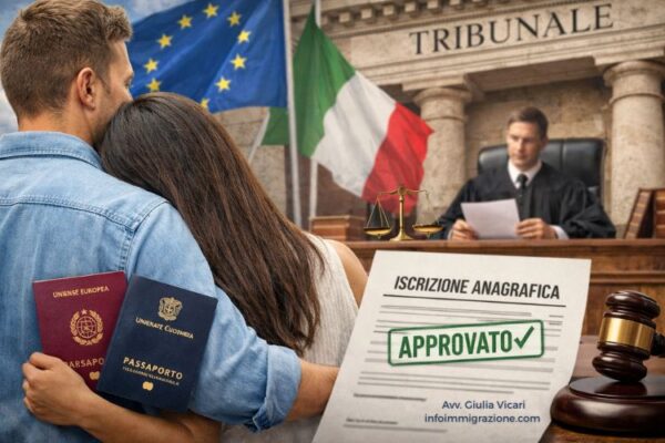 Permesso di soggiorno coppia di fatto Tribunale