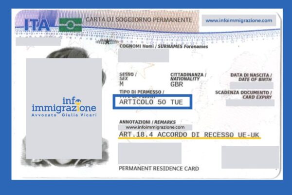 Permesso di soggiorno per cittadini britannici