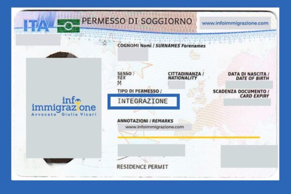 Permesso di soggiorno per integrazione